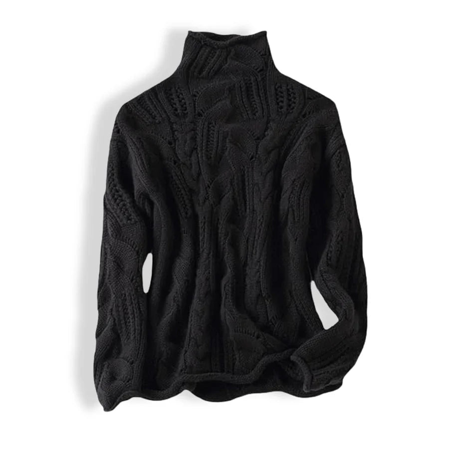 LAYNA | Pull Col Montant Élégant