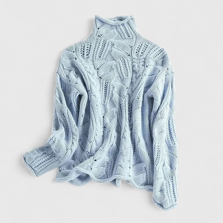 LAYNA | Pull Col Montant Élégant