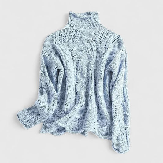 LAYNA | Pull Col Montant Élégant